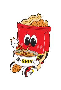 Happiness Korean Sticker by Nongshim Global