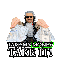 Buy Now Money Sticker