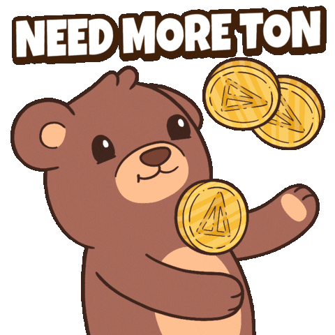 Need More Teddy Bear Sticker by BEARISH