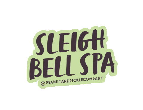 Sleigh Bells Christmas Sticker by Peanut and Pickle