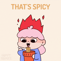 Instant Noodles Doodle GIF by Happy Homies