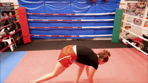 liliandikmans giphyupload training girl power kickboxing GIF