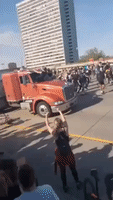 Protesters Cling to Semi-Truck That Ran Through Crowd of Demonstrators in Minneapolis