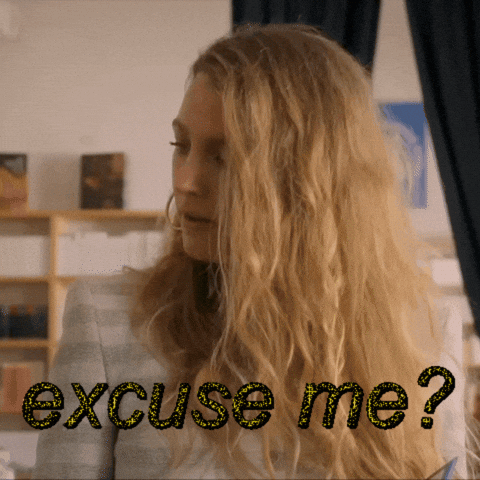Excuse Me What GIF by Blake Lively Fan