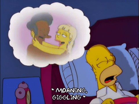 homer simpson sleeping GIF
