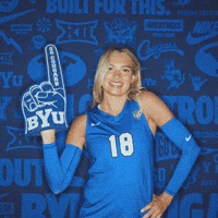 Ncaa Volleyball Go Cougs GIF by BYU Cougars