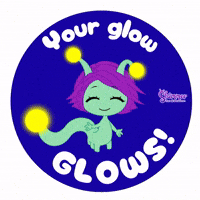 Glowy Your glow Glows blue by Shimmer the Glowworm