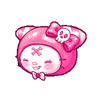 Happy Pink Sticker by Candy Kult Land