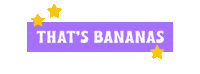 Stars Thats Bananas Sticker
