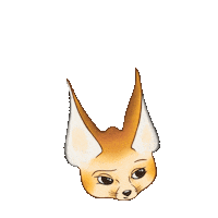 Fox Fenek Sticker
