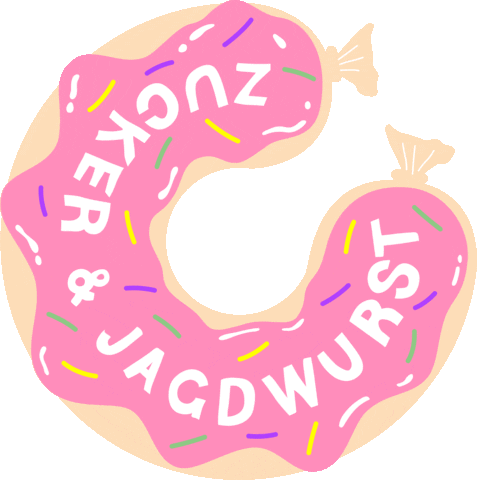 Pink Eating Sticker by zuckerjagdwurst