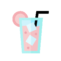 Pink Lemonade Drinking Sticker
