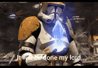 wduffek star wars order 66 execute order 66 it will be done my lord GIF