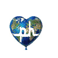 Thephluidproject love heart party gay Sticker