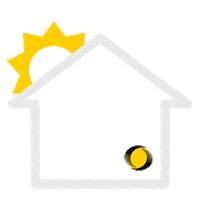 Saint_Gobain isolation maison soleil isover Sticker