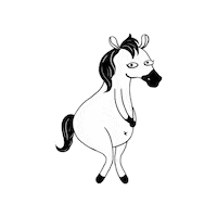 Horse Sticker by Panikschlaufe