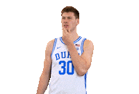 College Basketball Kiss Sticker by Duke Men's Basketball