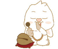 Bunny 保佑 Sticker by EVANS艾特兔