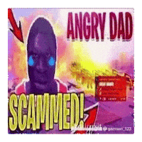 newbiepieyt angry dad scammed angrydad Sticker