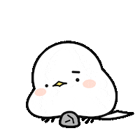 damdamida sad bird bored crow-tit Sticker