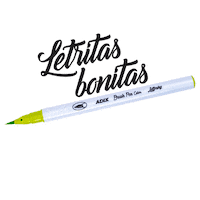 Lettering Brush Sticker by Dactic Chile