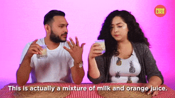 Milk And Orange Juice?