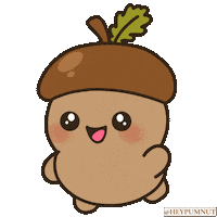 Happy Acorn Sticker