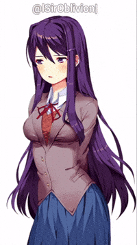 Yuri Doki Doki Literature Club GIF