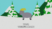 snow goat GIF by South Park 