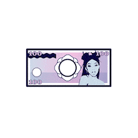 money dollar Sticker by dragunbeauty