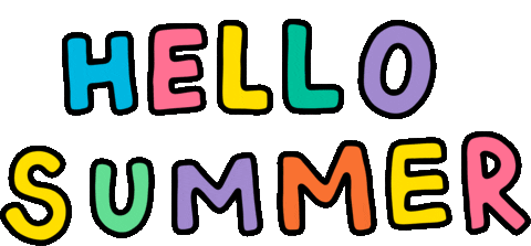 Summer Hello Sticker by Poppy Deyes