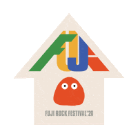 fujirock festival home house stayhome Sticker