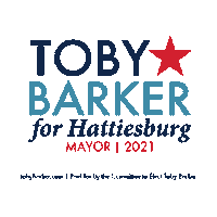 Hattiesburg Sticker by Toby Barker