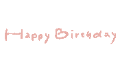 Happy Birthday Pink Sticker