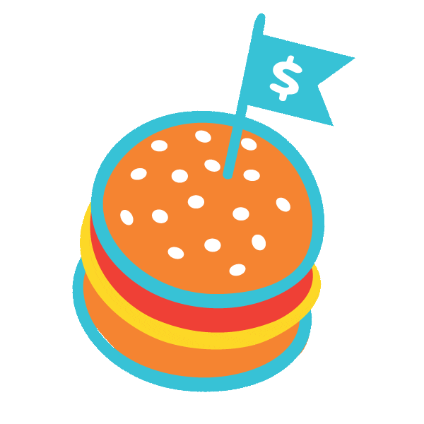 miagoreng burger nom melbourne burgers Sticker
