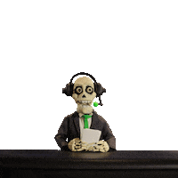 Friday Skeleton Sticker by HAYWARD