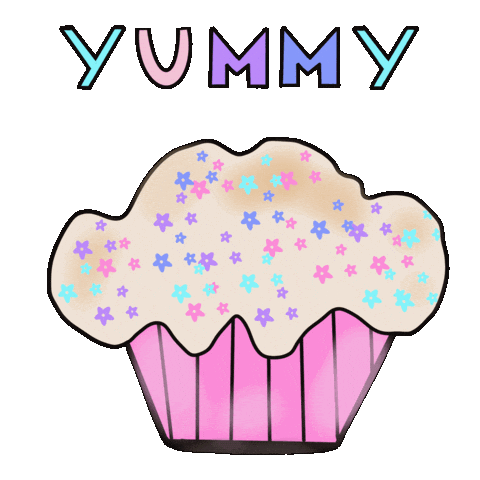 Cupcake Ilustração Sticker