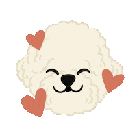 Dog Poodle Sticker by Ann of Facedit