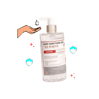 ezwhiteid sanitizer hand sanitizer ez white Sticker