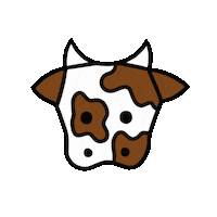 Cow Sticker