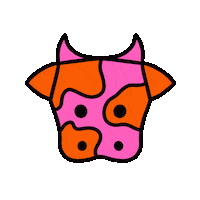 Cow Spinning Sticker