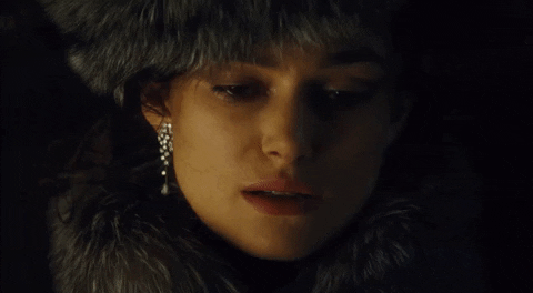 furglamor giphyupload happy fur keira knightley GIF