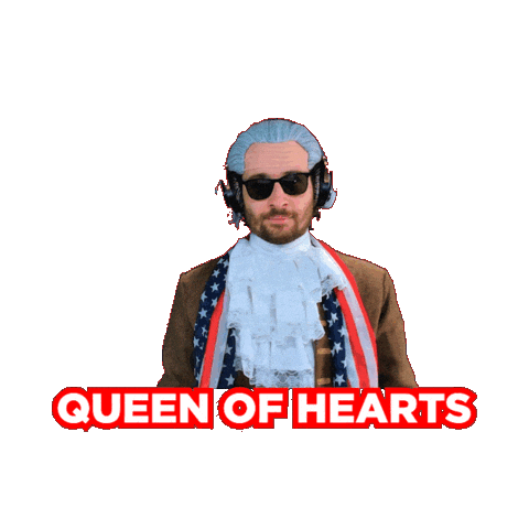 Queen Of Hearts Sticker