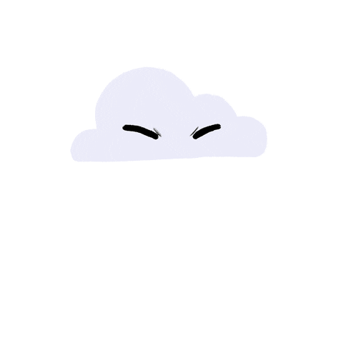 Angry Cloud GIF by Caroline Attia Studio