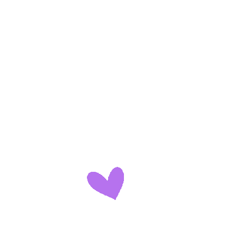 claucuc hearts purple hearts claucuc Sticker