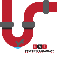 pcladjusters water damage property damage fire damage hurricane damage Sticker