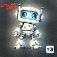 Brother Love Cute Robot GIF by Digi 995