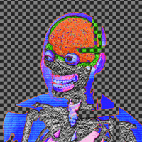 Blue Man Glitch GIF by davidvnun