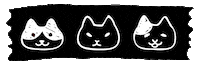 Cat Tape Sticker by FULGOR_JEWEL