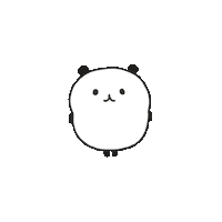uetsukiemily panda illust yurutto Sticker